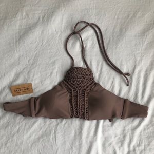 Brown swim top , Cape Juby (Aeropostale)